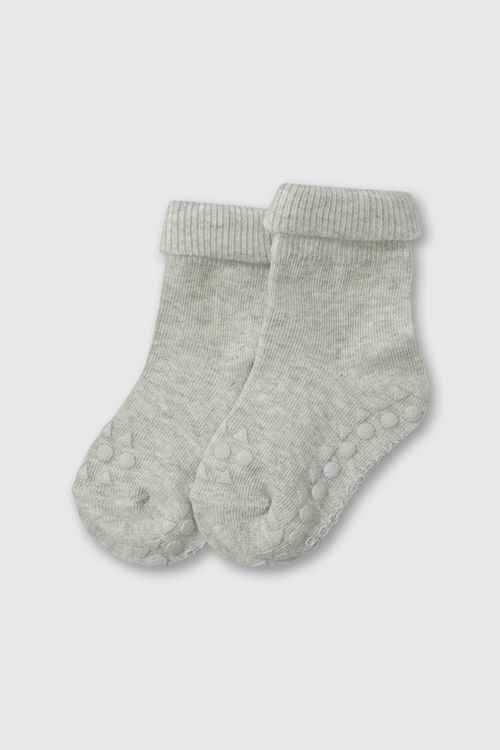 Medias Cortas De Niño Gris