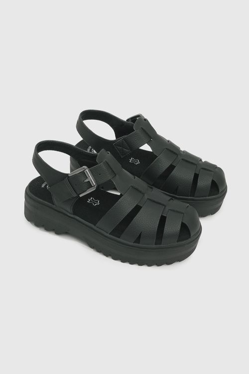 Sandalia De Niña Negro