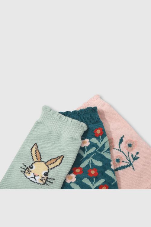 Medias Deportivas De Niña Colección Verde