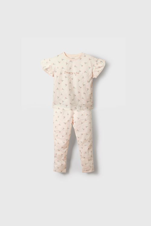 Pijama De Niña Dormir Beige