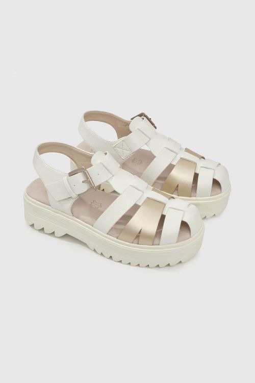 Sandalia De Niña Blanco