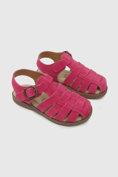 Sandalia De Niña Fucsia