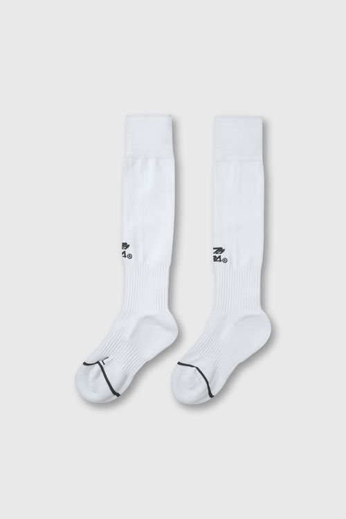 Medias De Fútbol De Niño C74 Blanco