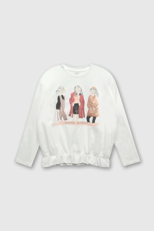 Polo De Niña Colección Blanco