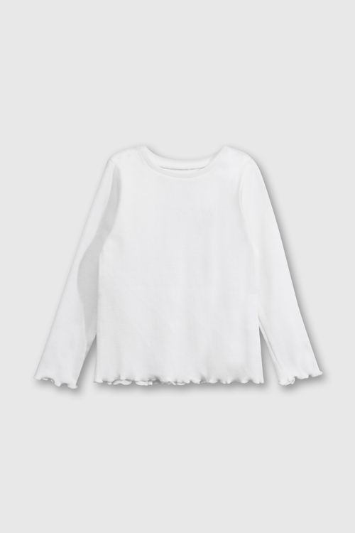 Polo De Niña Blanco