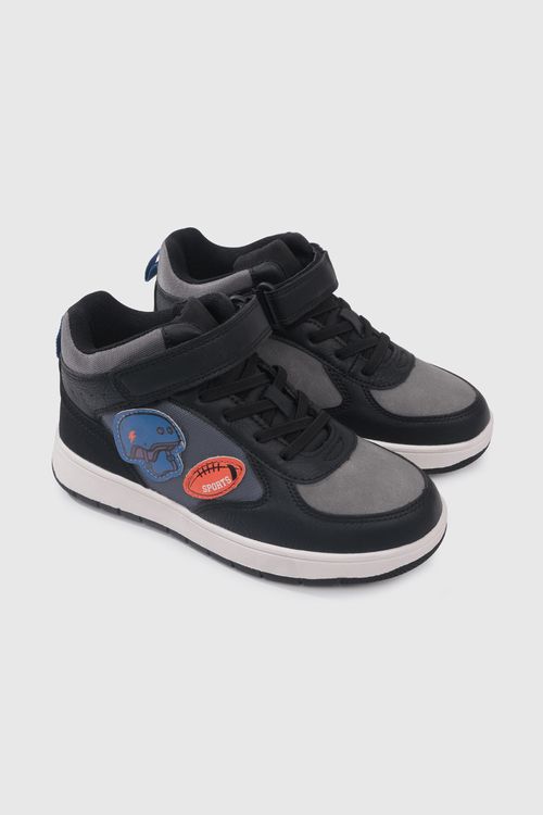 Zapatilla De Niño Negro