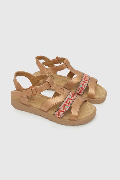 Sandalia De Niña Colección Camel