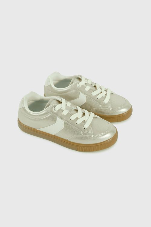 Zapatilla De Niña Lifestyle Dorado