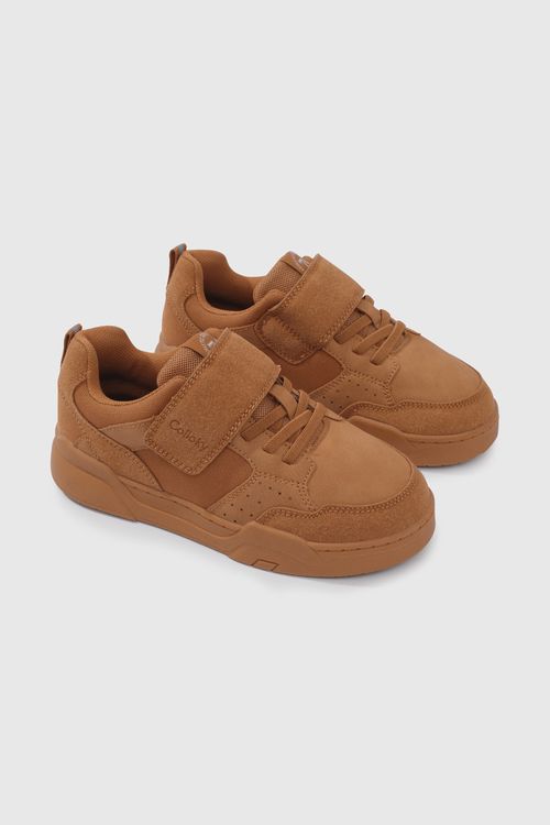 Zapatilla Urbana De Niño Café