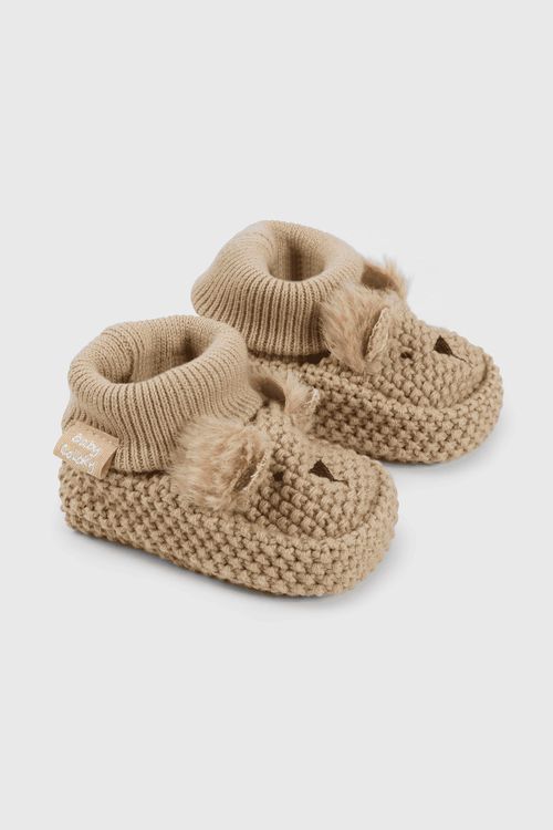 Pantufla De Niño Colección Beige