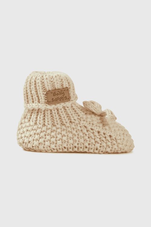 Pantufla De Niño Colección Beige