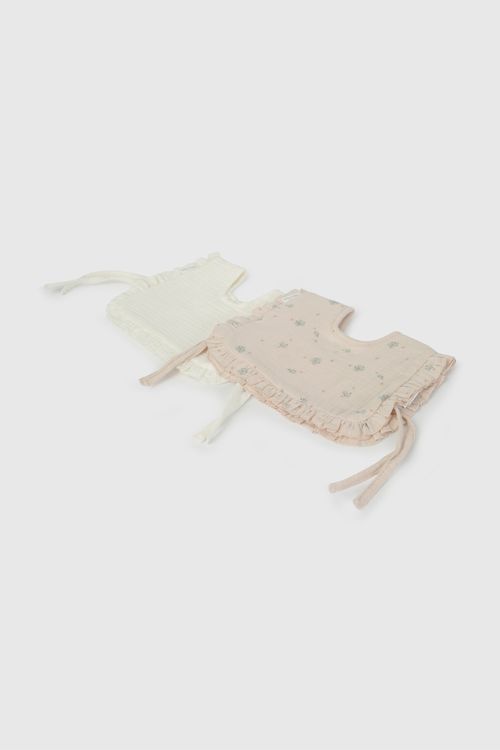 Packs Dos Baberos Impermeable Flores De New Born
