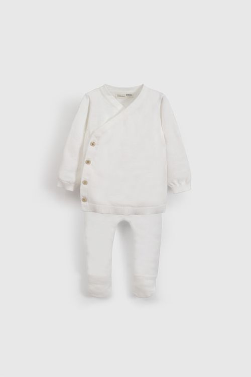 Clemente Blanco Tejido Unisex De New Born