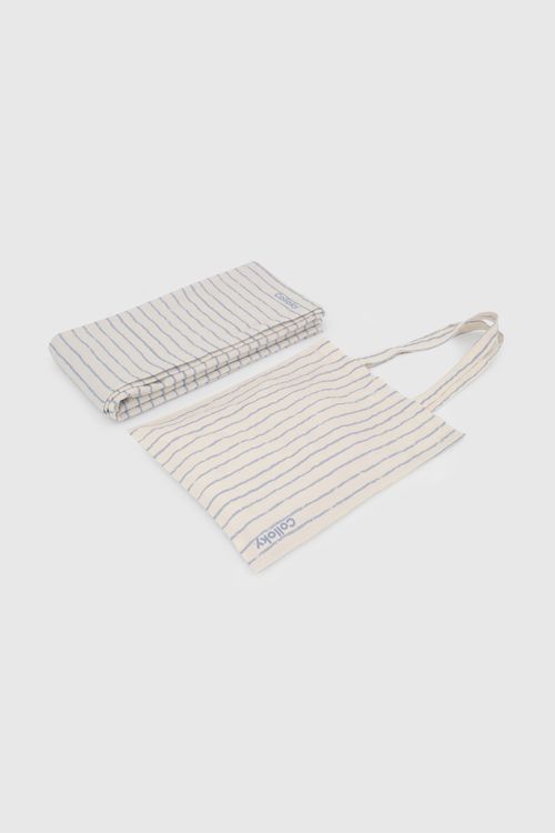 Toalla Pareo Beige Rayas De Niña