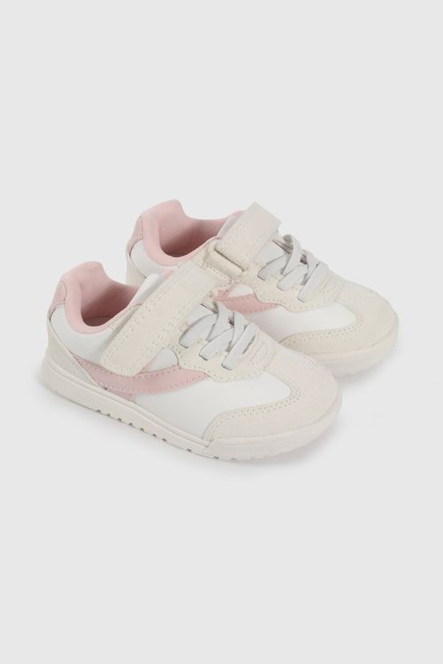 Zapatilla Urbana Beige Y Rosado De Caminante