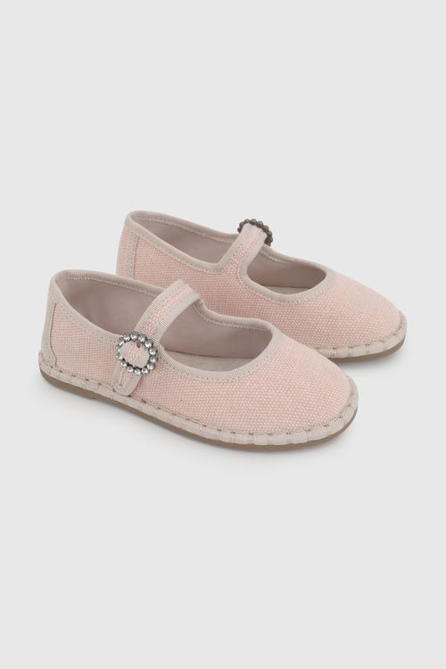 Ballerina De Niña Rosado Con Broche