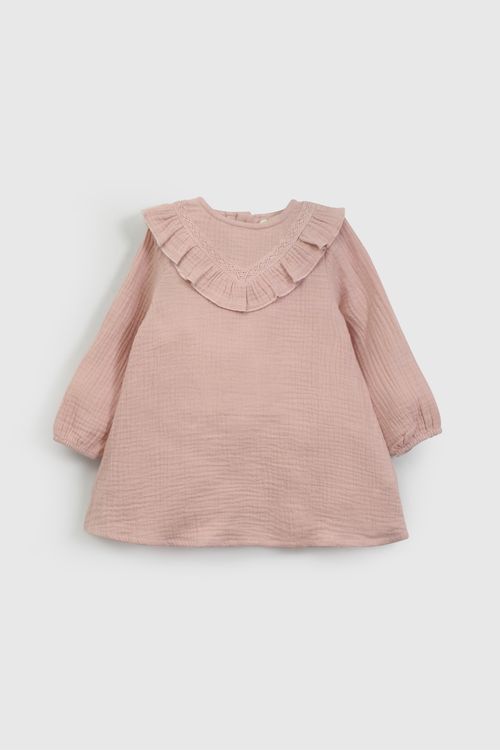 Vestido Rosado Bambula De Niña Infantil