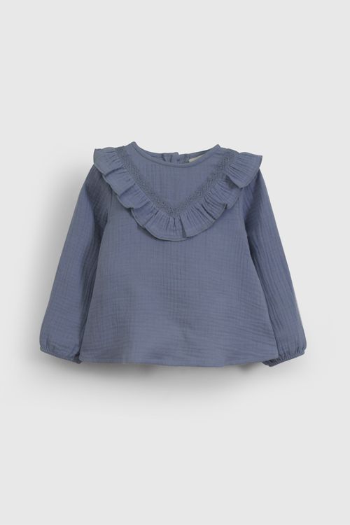 Blusa Celeste Bambula De Niña Infantil