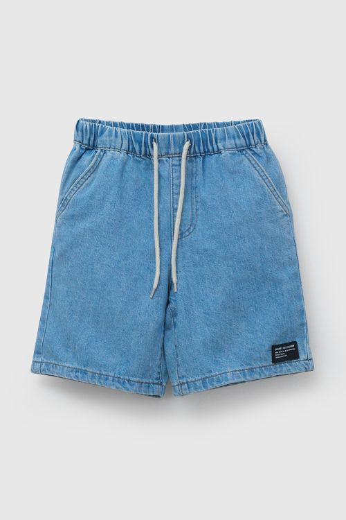 Bermuda Jeans Azul  De Niño