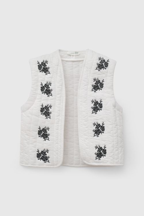 Chaqueta Estampado Acolchada De Niña