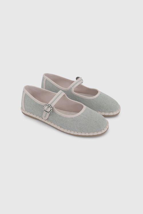 Ballerina De Niña Verde Con Broche