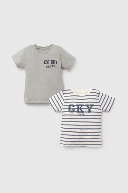 Pack Dos Polos Multicolor Colloky De Niño