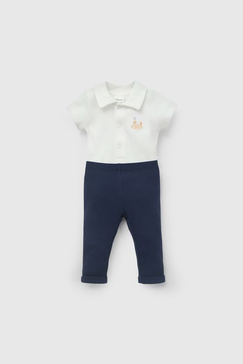 Conjunto Azul Navy De Bebé De New Born