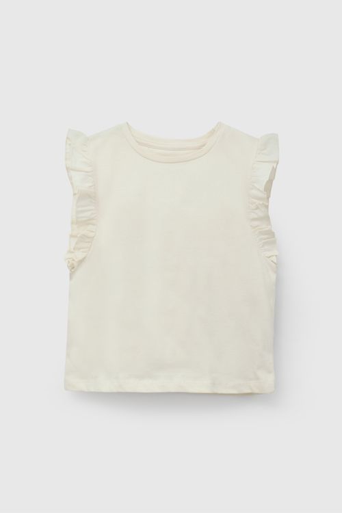 Polo Beige Básico Vuelo De Niña