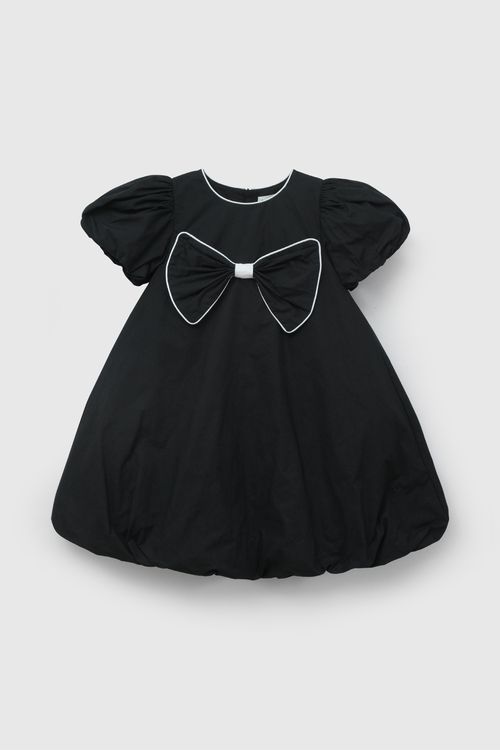 Vestido De Niña Negro Con Cinta