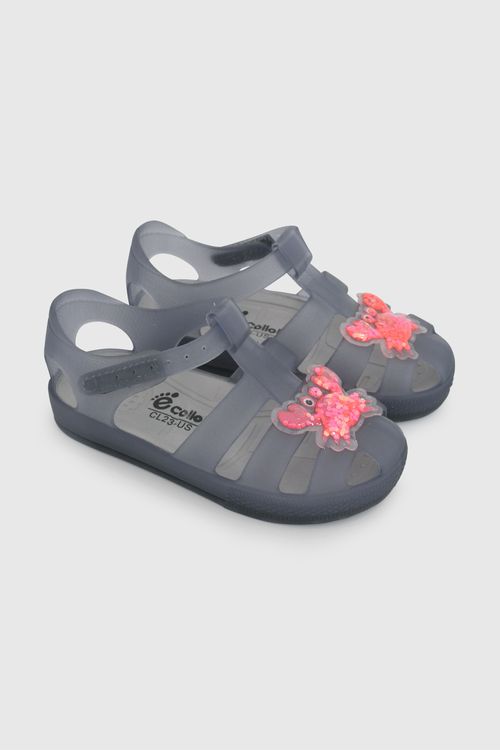 Sandalia De Agua Azul De Niño Con Velcro