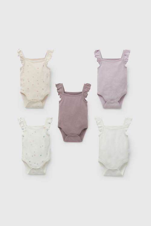 Pack Cinco Bodies Musculosa New Born