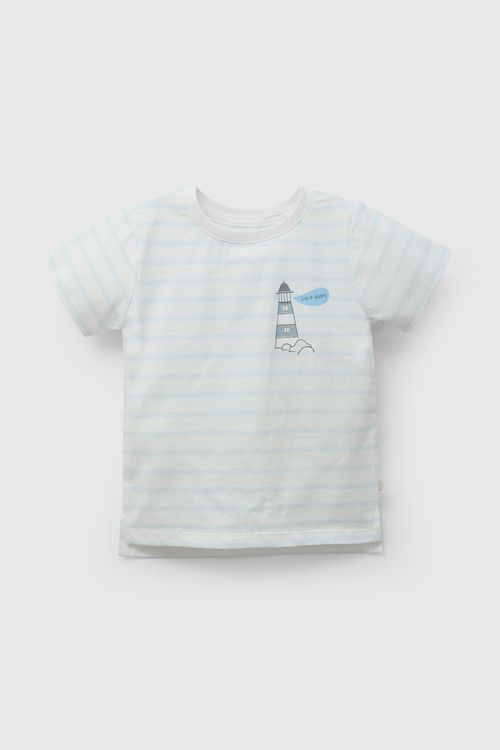 Polo Blanco Ship Ahoy De Niño Infantil