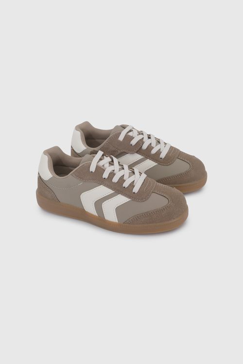 Zapatilla Unisex Café Con Cordón-Velcro