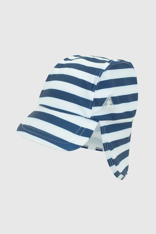 Gorro Azul Playa Líneas De Niño Infantil