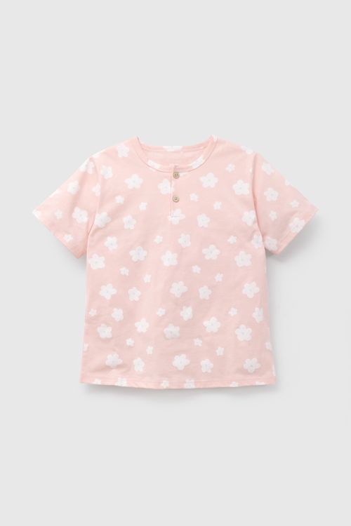 Pijama Rosado Flores De Niña