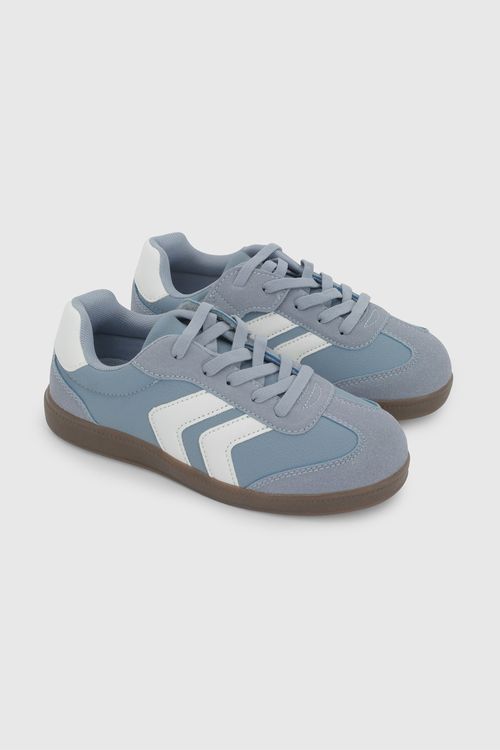 Zapatilla De Niña Denim Con Cordón-Velcro