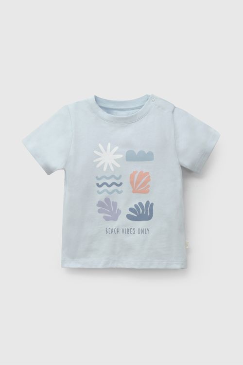 Polo Celeste Beach Vibes De Niño Infantil