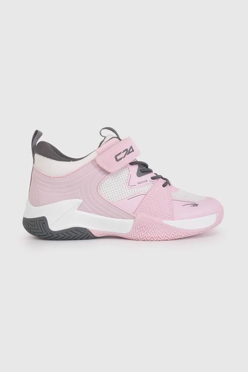 Zapatilla Deportiva Blanca Y Rosado De Niño