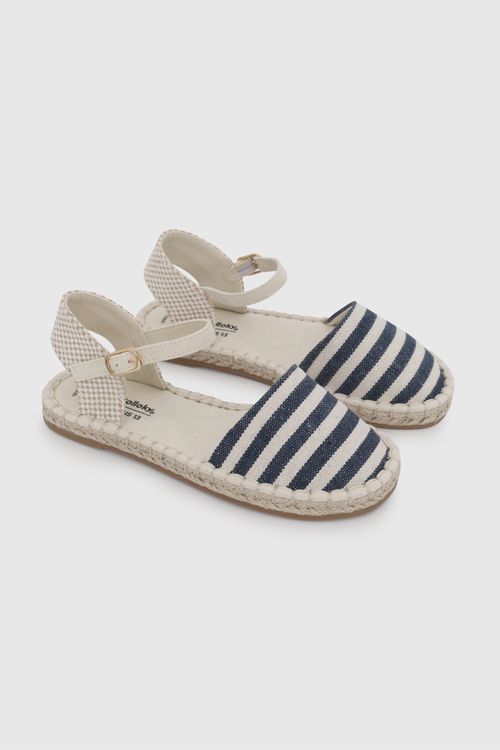 Alpargata De Niña Multicolor Con Hebilla