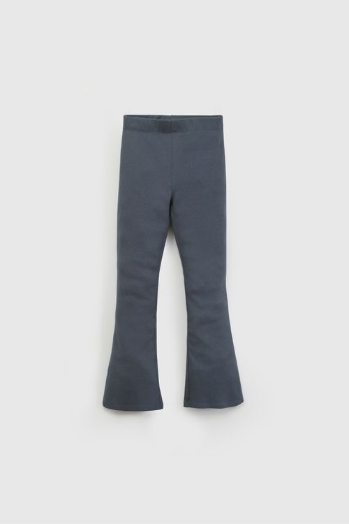 Leggings Azul Flare Rib  De Niña