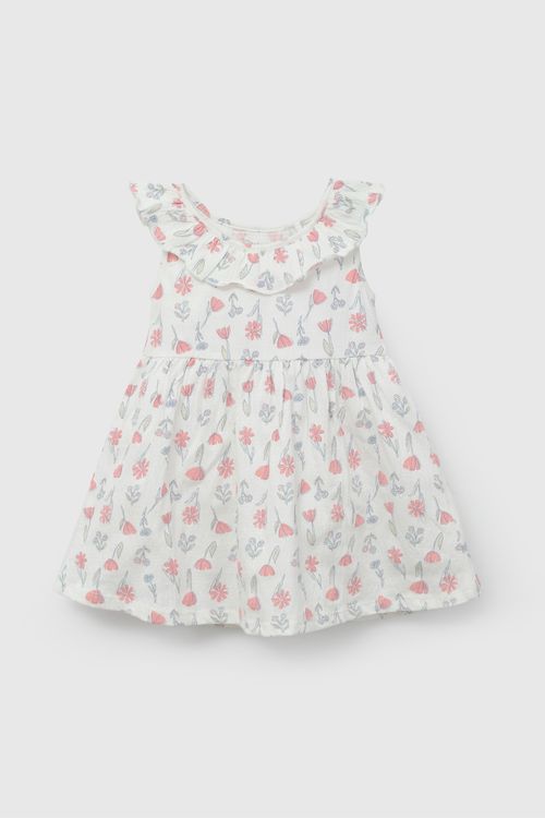Vestido Multicolor Flores De Niña