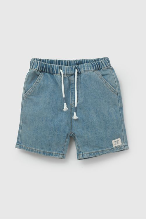 Bermuda Jeans Celeste De Niño Infantil
