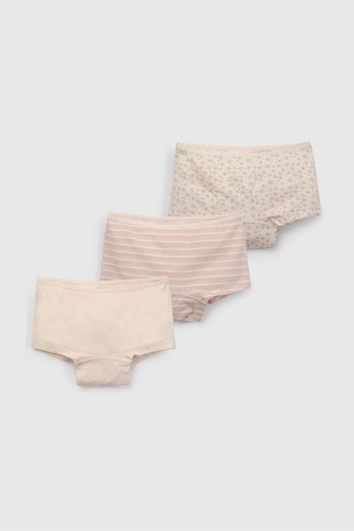 Pack Tres Calzón Beige Print De Niño