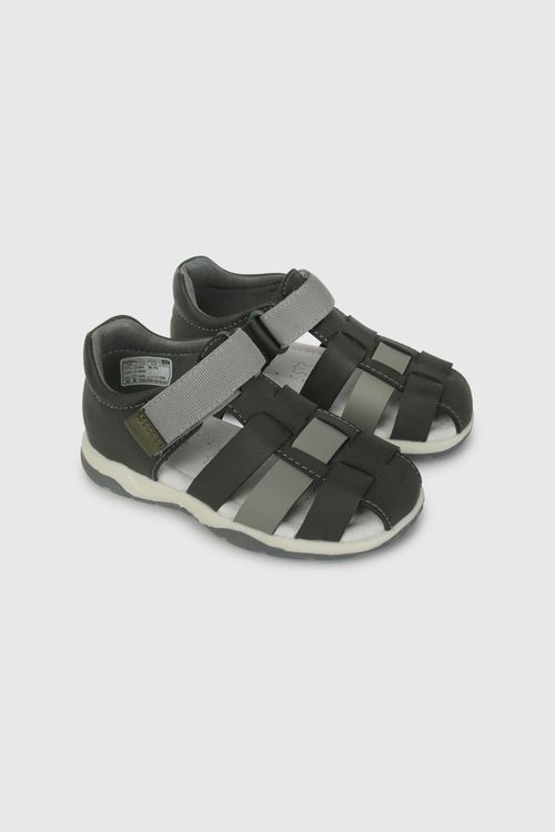 Sandalia Cangrejera Gris De Caminante