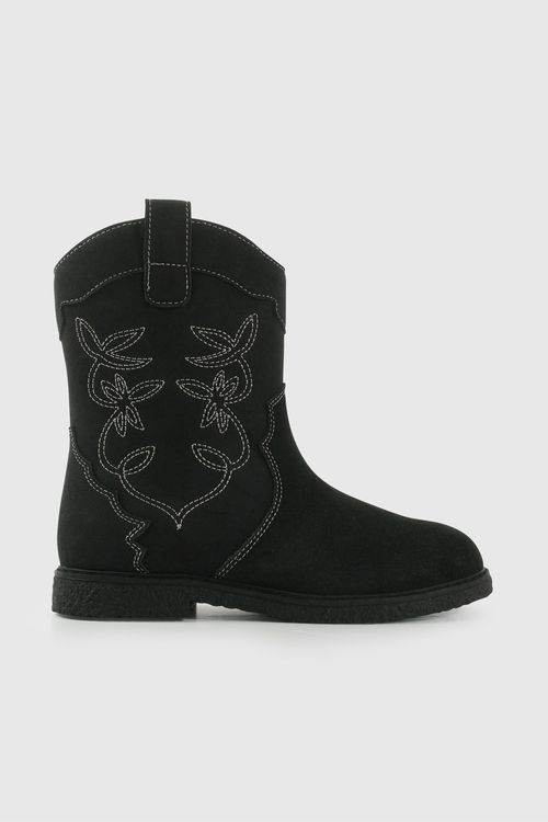 Bota Vaquera Negra De Niño