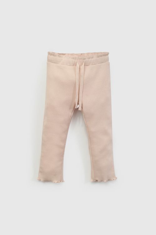 Leggings Rosada Rib De Niña Infantil