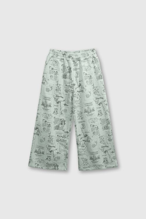 Pantalón Buzo Disney Verde De Niña