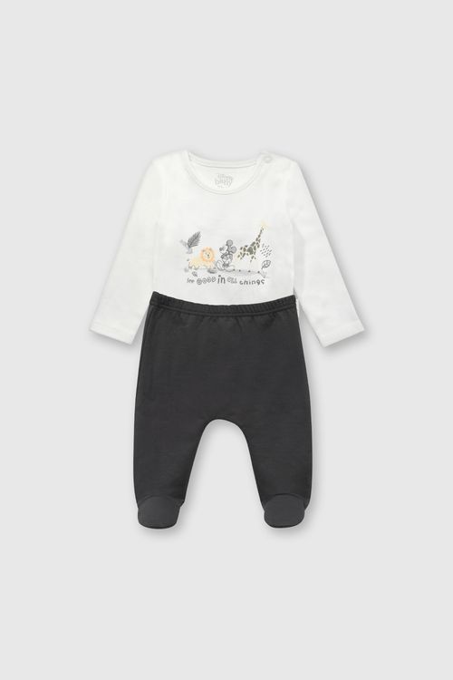 Conjunto Body/Pantalón Disney Blanco De Niño
