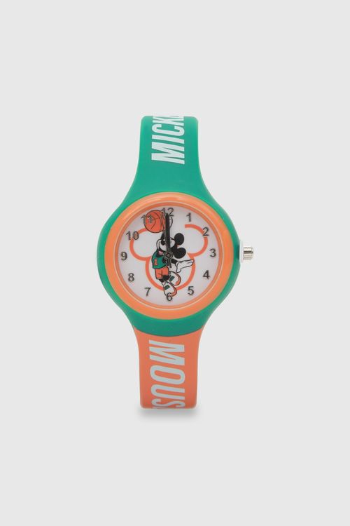 Reloj De Niño Mickey Analogo Green / Verde (Talla Única)