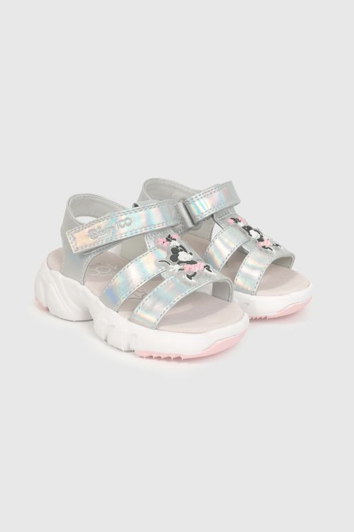 Sandalia De Niña Disney 100 Minnie Silver (21 A 27)